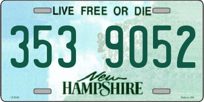 NH license plate 3539052