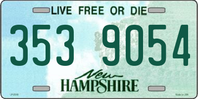 NH license plate 3539054