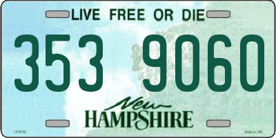 NH license plate 3539060