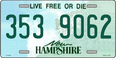 NH license plate 3539062