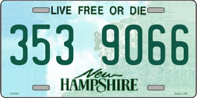 NH license plate 3539066