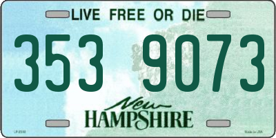 NH license plate 3539073