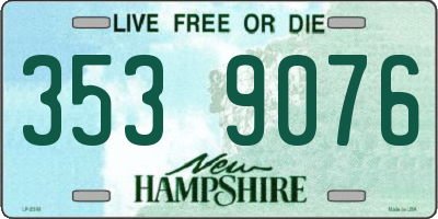 NH license plate 3539076