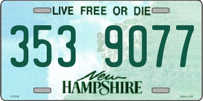 NH license plate 3539077