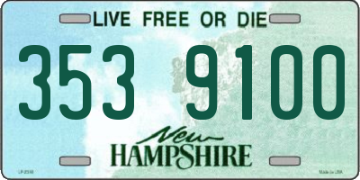 NH license plate 3539100
