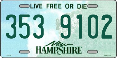 NH license plate 3539102
