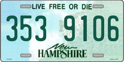NH license plate 3539106