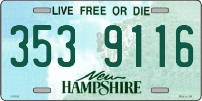 NH license plate 3539116