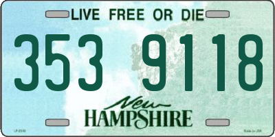 NH license plate 3539118