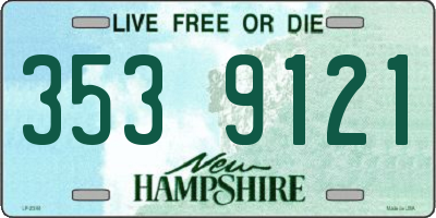 NH license plate 3539121