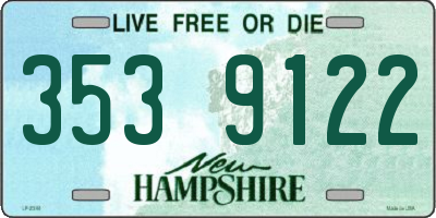 NH license plate 3539122