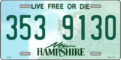 NH license plate 3539130