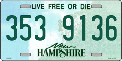 NH license plate 3539136