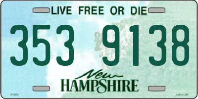 NH license plate 3539138