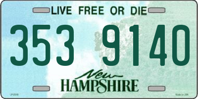 NH license plate 3539140