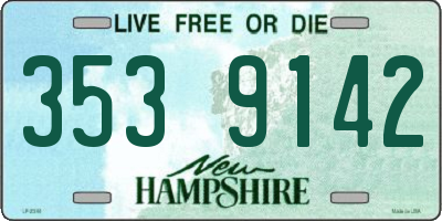 NH license plate 3539142