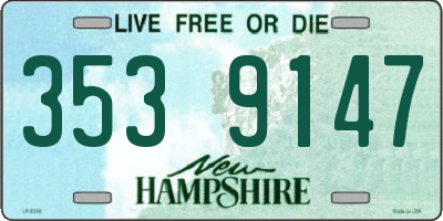NH license plate 3539147