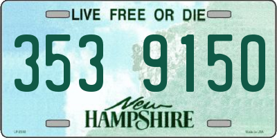 NH license plate 3539150