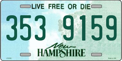 NH license plate 3539159