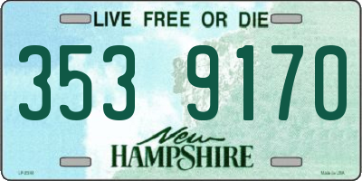 NH license plate 3539170