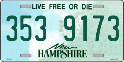NH license plate 3539173