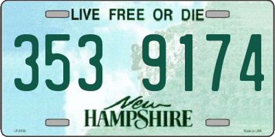 NH license plate 3539174