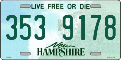 NH license plate 3539178