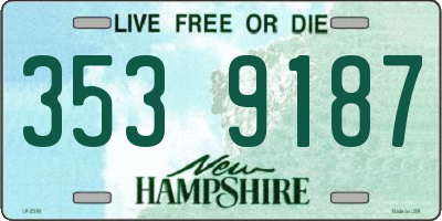 NH license plate 3539187