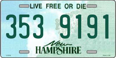 NH license plate 3539191
