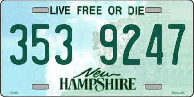 NH license plate 3539247