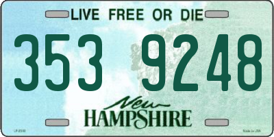 NH license plate 3539248