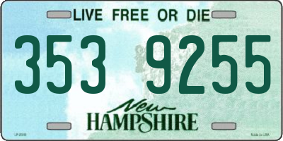 NH license plate 3539255