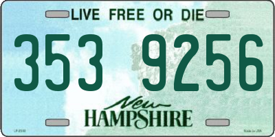 NH license plate 3539256