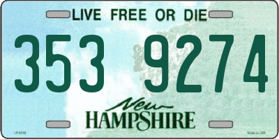 NH license plate 3539274