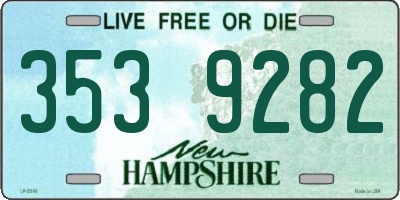 NH license plate 3539282