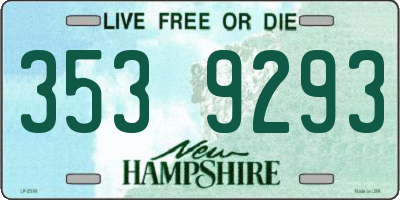 NH license plate 3539293