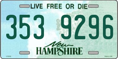NH license plate 3539296