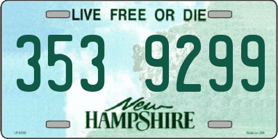 NH license plate 3539299