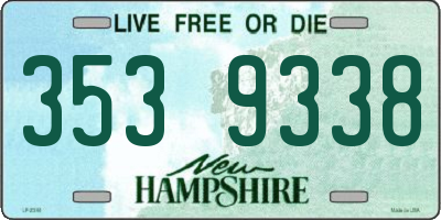 NH license plate 3539338