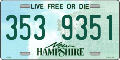 NH license plate 3539351