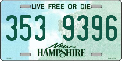 NH license plate 3539396