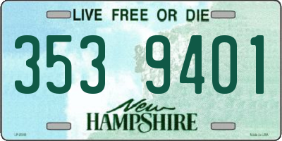 NH license plate 3539401