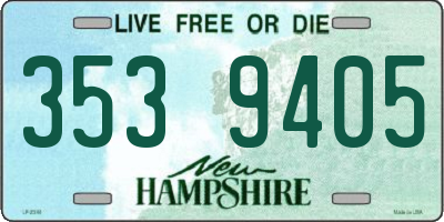 NH license plate 3539405