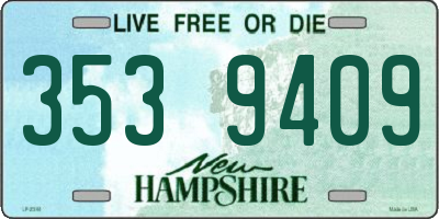 NH license plate 3539409