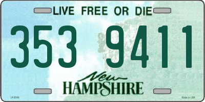 NH license plate 3539411