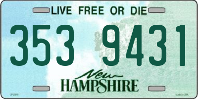 NH license plate 3539431