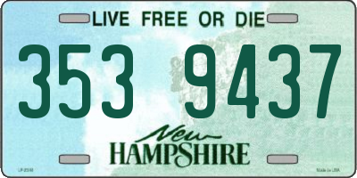 NH license plate 3539437
