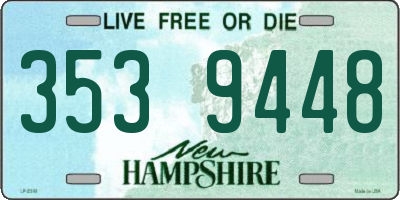 NH license plate 3539448