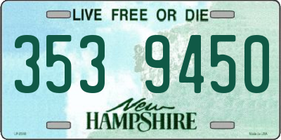 NH license plate 3539450