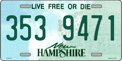 NH license plate 3539471
